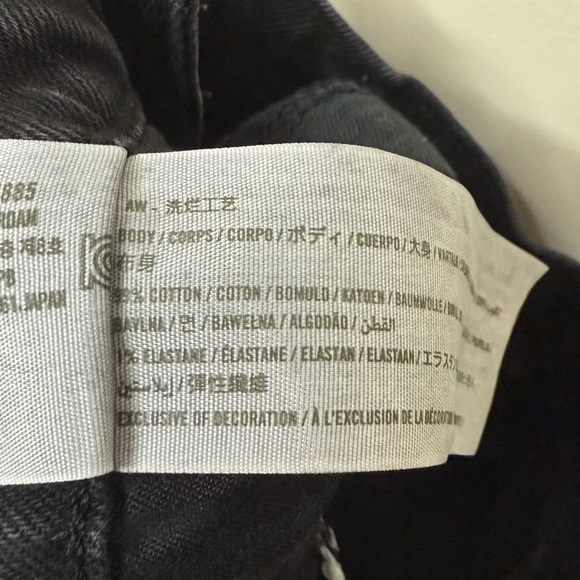 ABERCROMBIE + FITCH Curve Love The 90s Straight Ultra High Rise Black Denim Jean - Picture 10 of 10